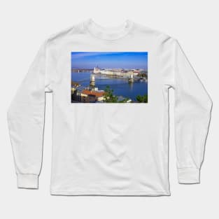 Looking across the Danube to Pest from Buda Long Sleeve T-Shirt